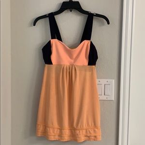 Navy and orange lululemon tank top